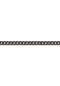 Stainless Steel 6MM Foxtail Chain Necklace with Brown Ion Plating, 22"