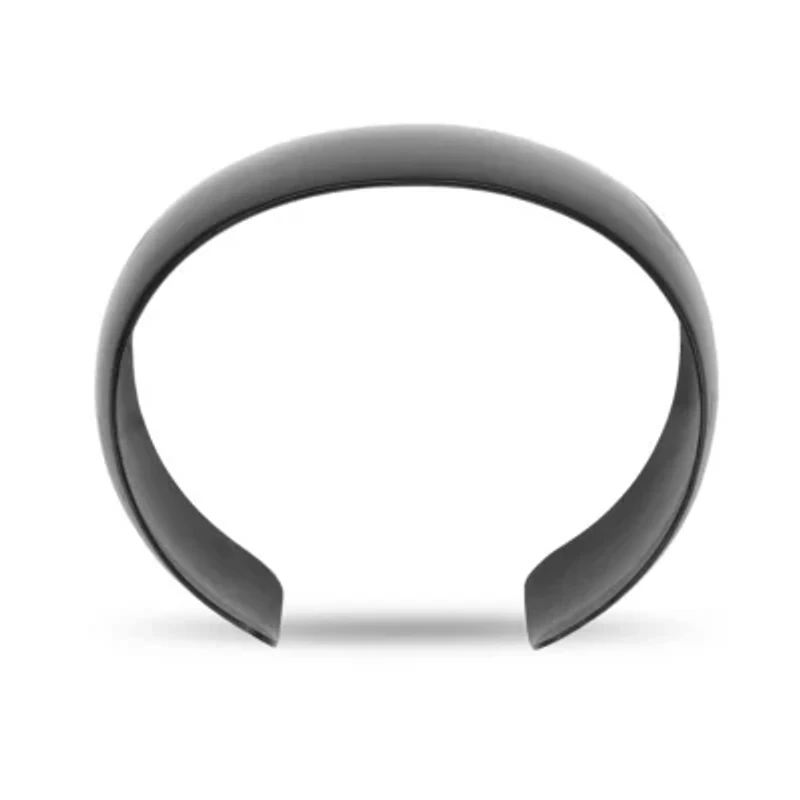 Black Ion-Plated Stainless Steel Cuff Bracelet