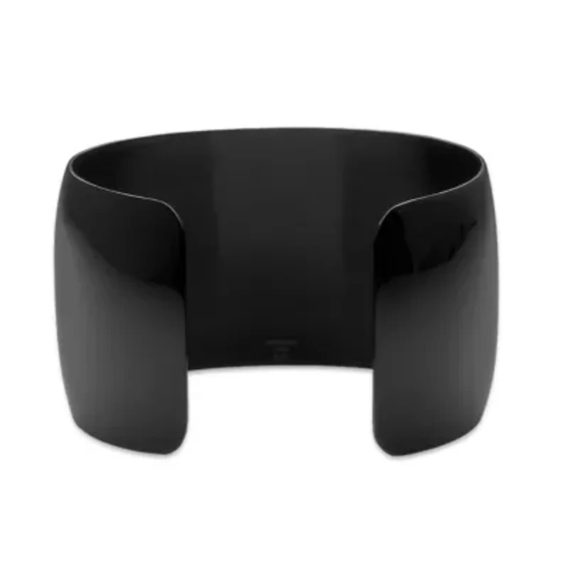 Black Ion-Plated Stainless Steel Cuff Bracelet