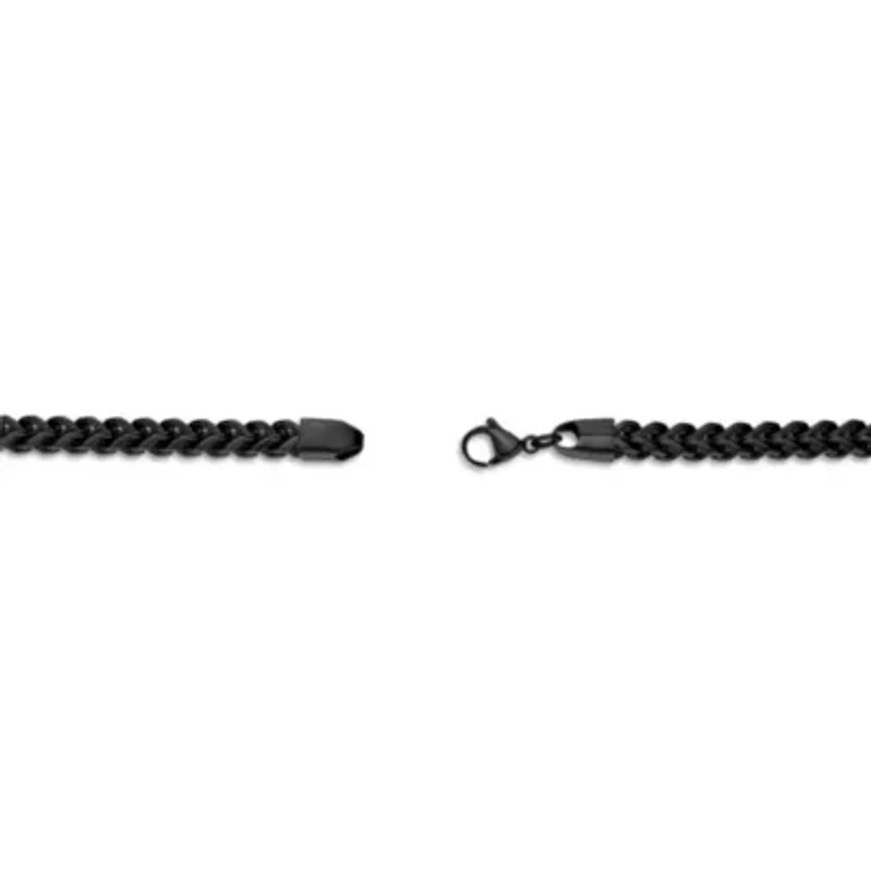 Stainless Steel Foxtail Chain Necklace & Bracelet Set
