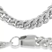 Mens Stainless Steel Necklace and Bracelet Set