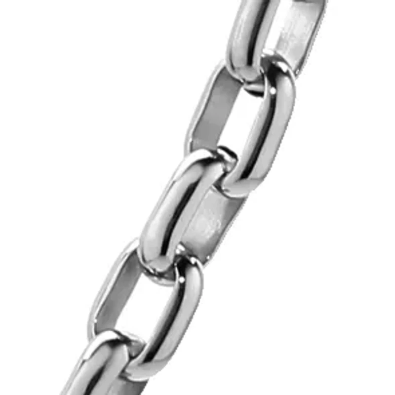 Stainless Steel 5MM Rolo Chain Necklace, 20" Length