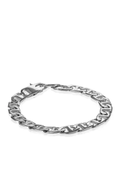 9 Inch Stainless Steel Marine Link Chain Bracelet with Gip