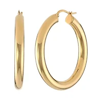Hoop Earrings in Goldtone Ion Plated Stainless Steel