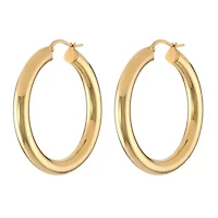 Hoop Earrings in Goldtone Ion Plated Stainless Steel