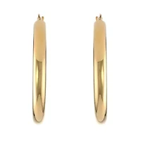 Hoop Earrings in Goldtone Ion Plated Stainless Steel