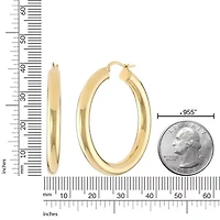 Hoop Earrings in Goldtone Ion Plated Stainless Steel