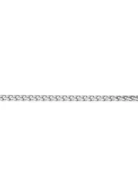 Stainless Steel 4MM Wheat Chain Necklace, 22" Length