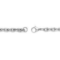 Stainless Steel Heart Lock Charm Bracelet