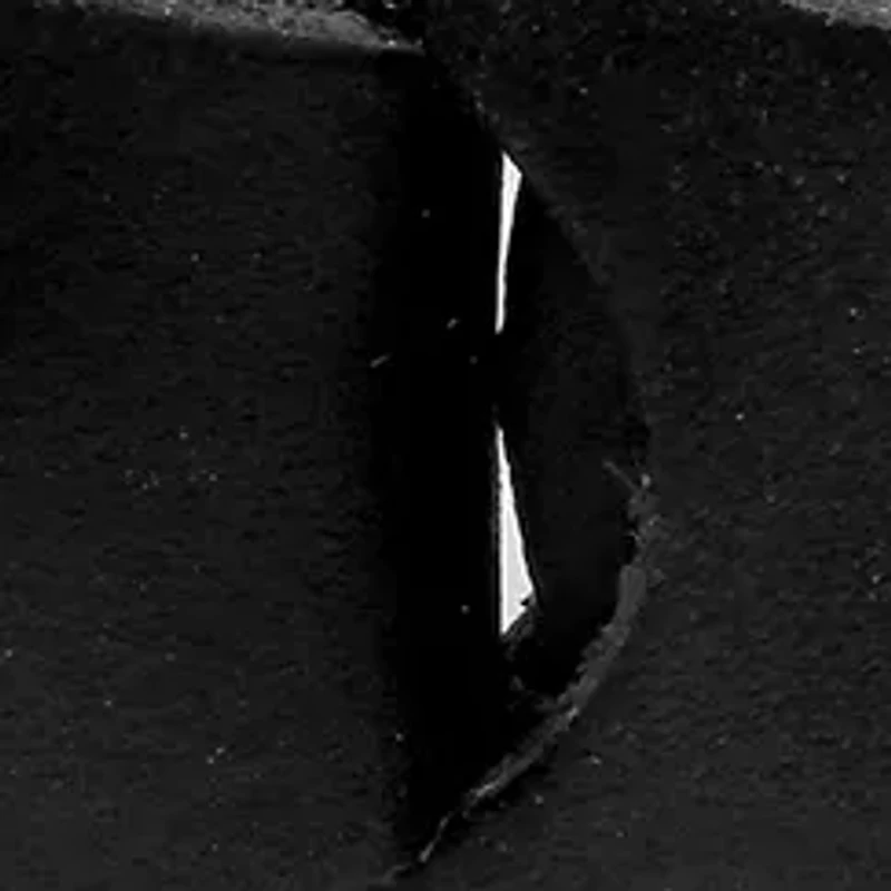 Men's Stainless Steel and Black Leather Bracelet