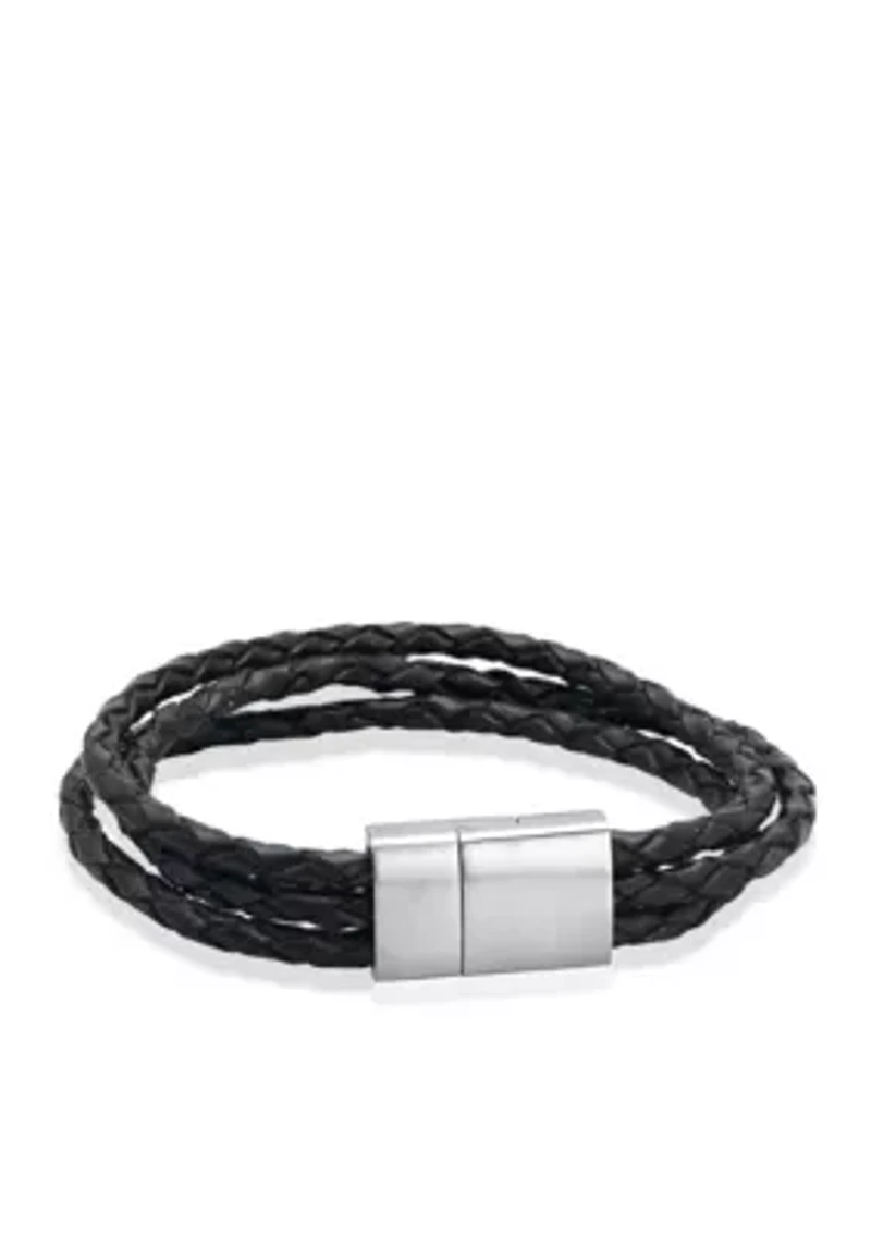 Men's Braided Leather Bracelet