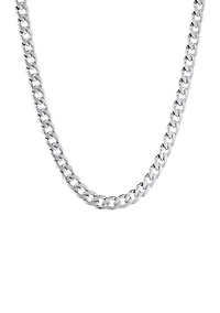 Stainless Steel 7.5 Millimeter Rolo Chain Necklace, 22 Inch