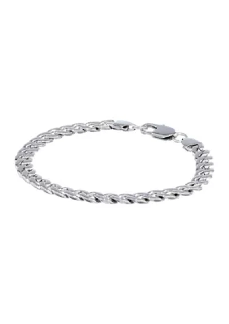 Stainless Steel 7.5 Millimeter Rolo Chain Bracelet, 9 Inch