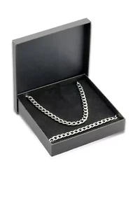Men's Stainless Steel Necklace and Bracelet Set