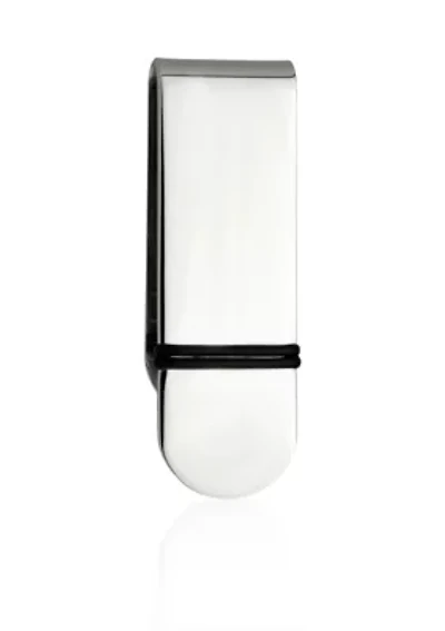 Stainless Steel and Rubber Money Clip