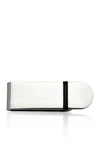 Stainless Steel and Rubber Money Clip
