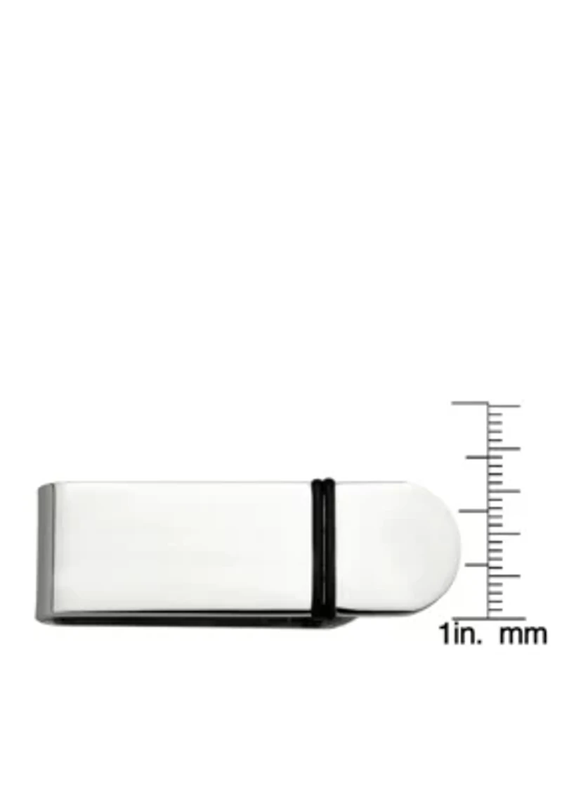 Stainless Steel and Rubber Money Clip