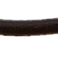 Men's Black Leather Necklace