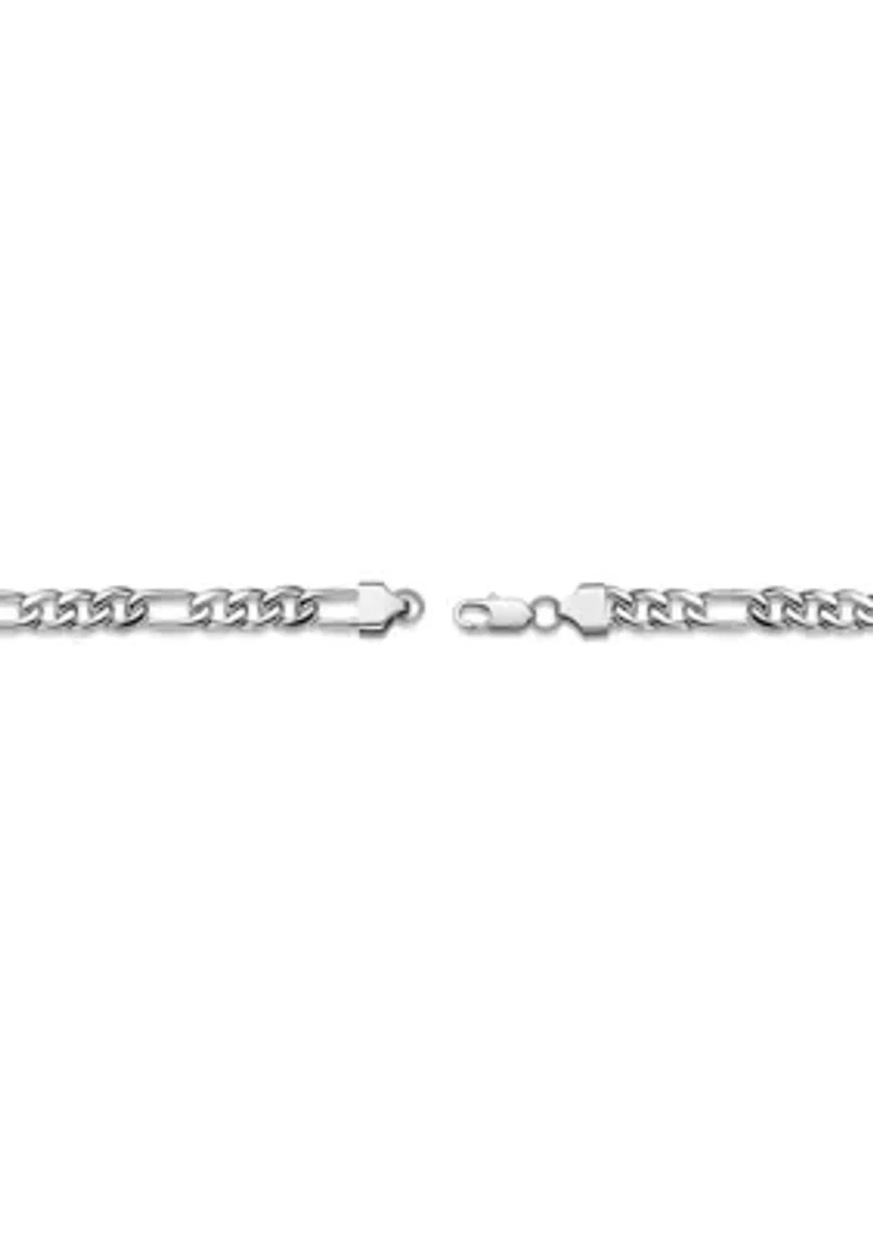 Stainless Steel 9MM Figaro Chain Necklace, 30" Length
