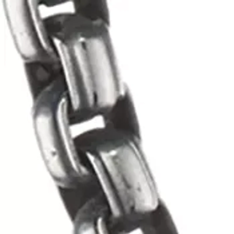 Stainless Steel 5.5 Millimeter Round Box Chain Necklace with Black Plating Inlay, 22 Inch