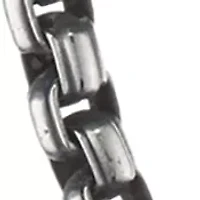 Stainless Steel 5.5 Millimeter Round Box Chain Necklace with Black Plating Inlay, 22 Inch