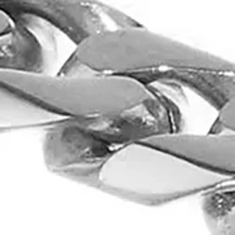Stainless Steel 10 Millimeter Cuban Chain Bracelet, 9 Inch