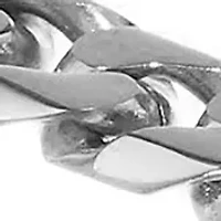 Stainless Steel 10 Millimeter Cuban Chain Bracelet, 9 Inch