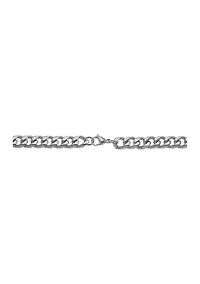 Stainless Steel 10 Millimeter Cuban Chain Bracelet, 9 Inch