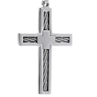Men's Stainless Steel Cross Pendant