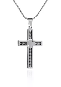 Men's Stainless Steel Cross Pendant