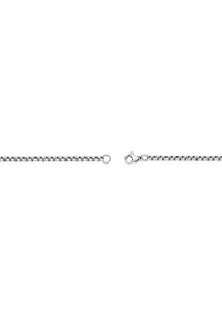 Stainless Steel 3MM Box Chain Necklace, 24" Length