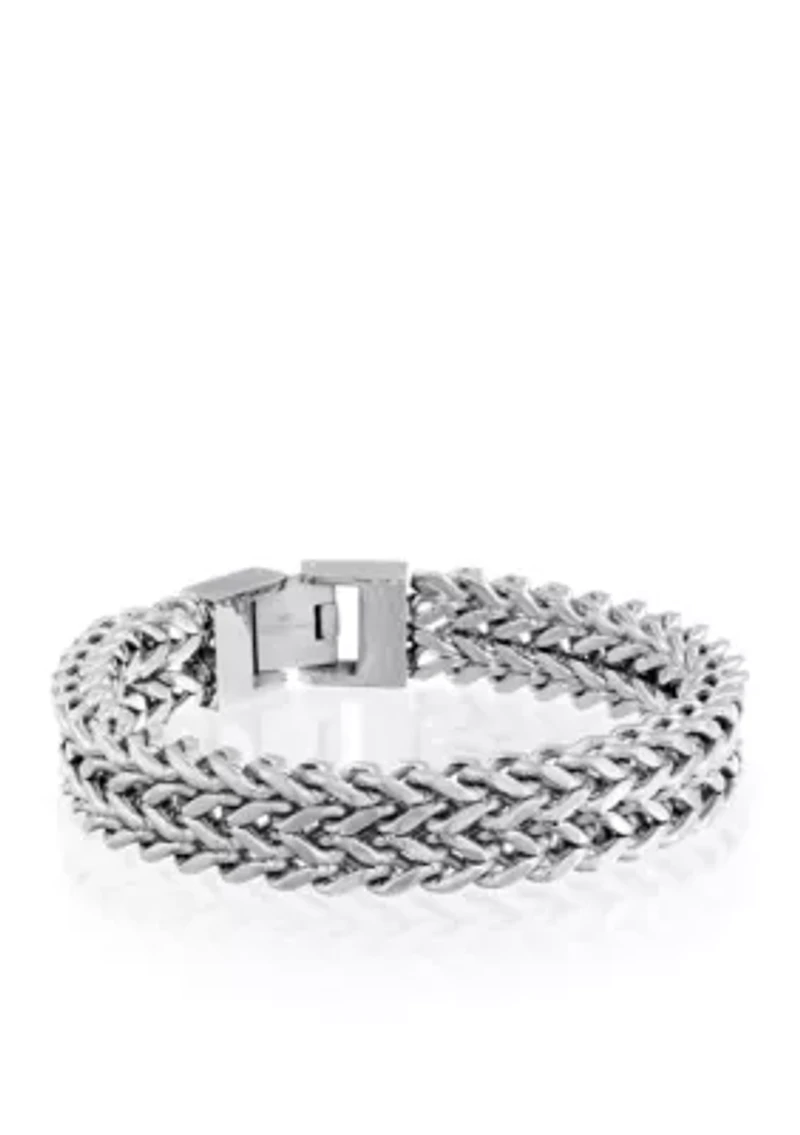 Men's Stainless Steel Double Strand Bracelet