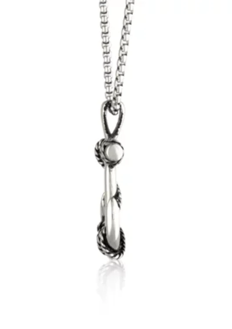 Men's Stainless Steel Anchor Pendant