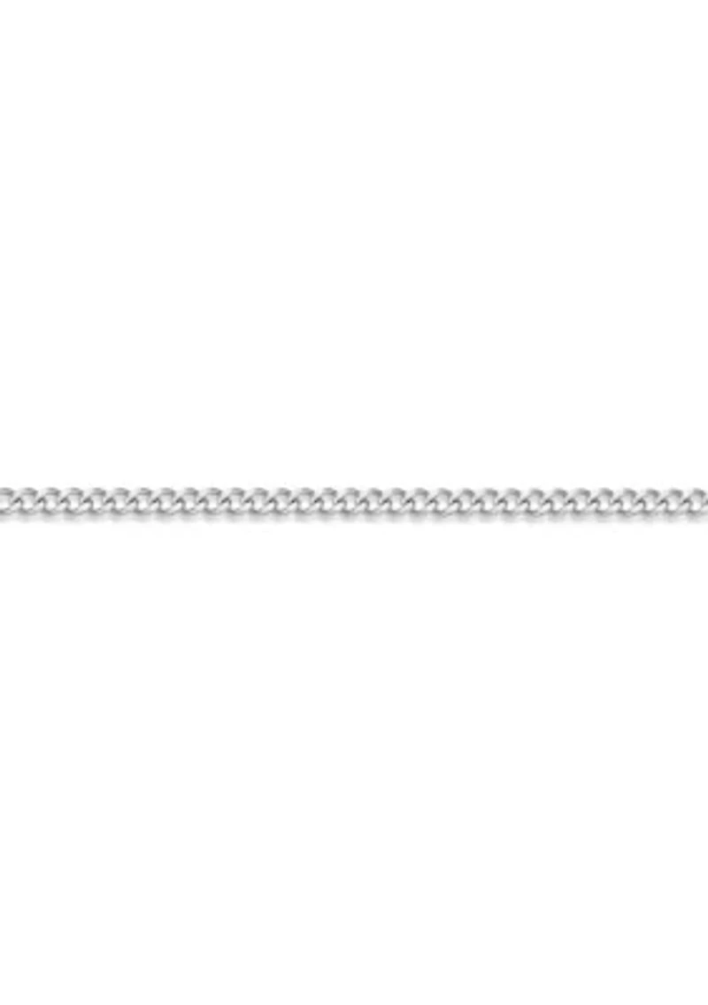 Stainless Steel 2MM Curb Chain Necklace, 20" Length