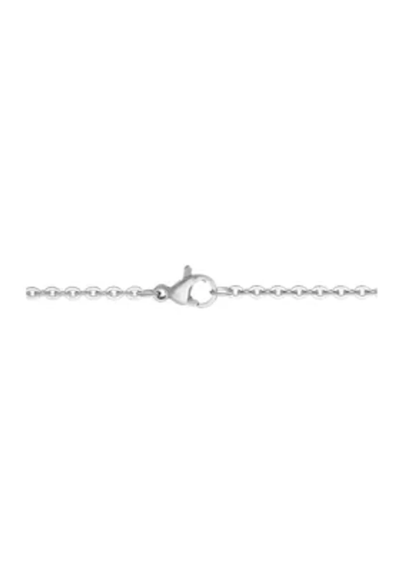 Stainless Steel 2.5 Millimeter Rolo Chain Necklace, 24 Inch