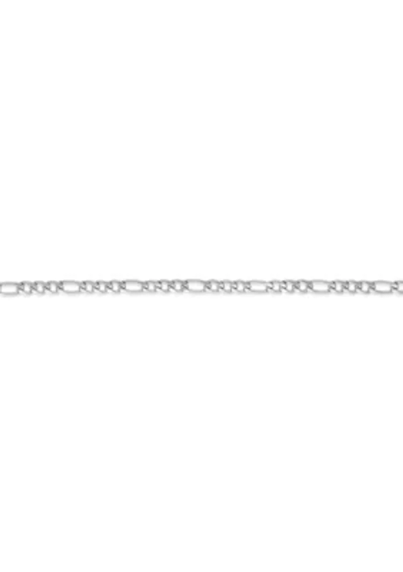Stainless Steel 3MM Figaro Chain Necklace, 22" Length