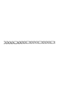 Stainless Steel 4 Millimeter Figaro Chain Necklace