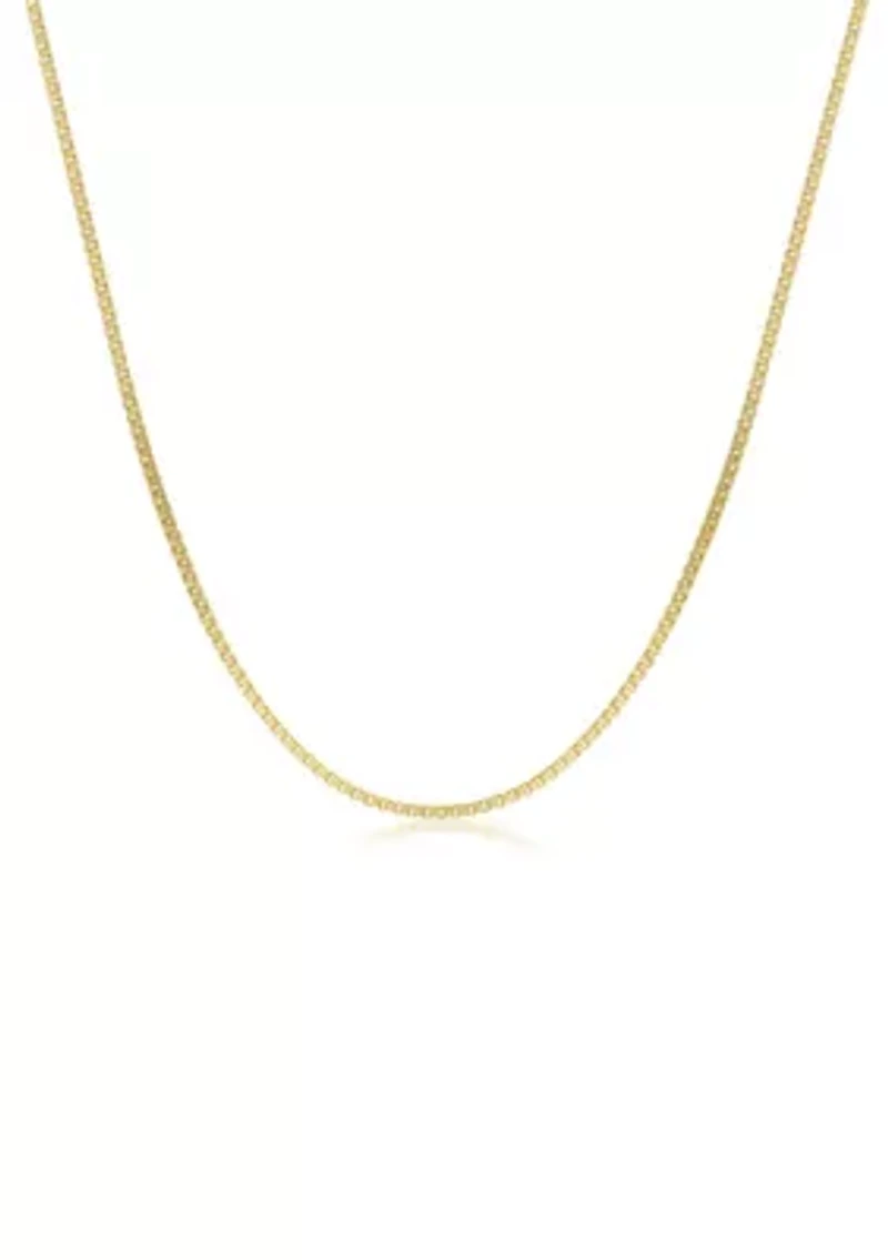Stainless Steel 2MM Box Chain Necklace, 24” Length