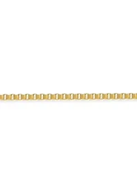 Stainless Steel 2MM Box Chain Necklace, 24” Length