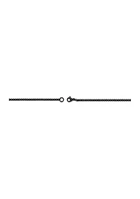 Stainless Steel Millimeter Round Box Chain Necklace with Black Ion Plating