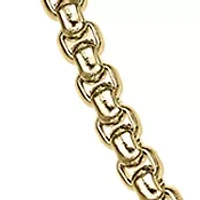 Stainless Steel 2 Millimeter Round Box Chain Necklace with Gold Tone Ion Plating
