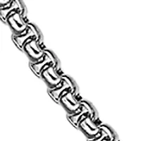 Stainless Steel 3 Millimeter Round Box Chain Necklace, 24 Inch