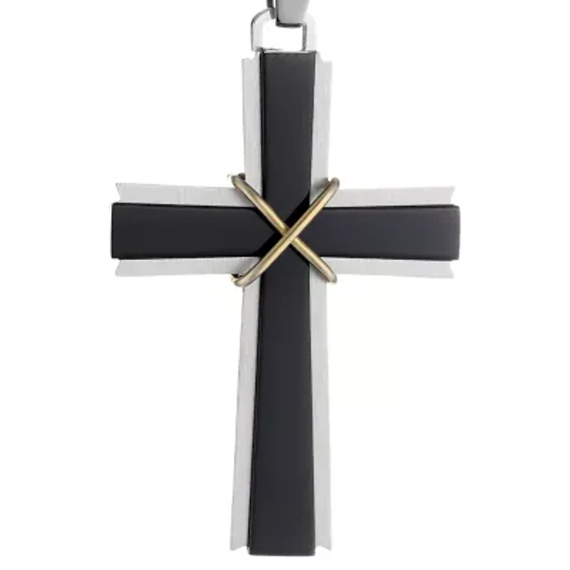Men's Stainless Steel Cross Pendant