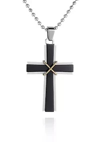Men's Stainless Steel Cross Pendant