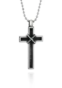 Men's Stainless Steel Cross Pendant