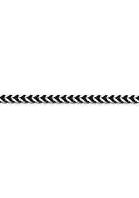 Stainless Steel 5MM Foxtail Chain Necklace with Black Plating, 22” Length
