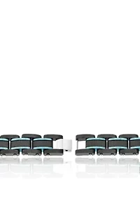 Men's Stainless Steel Textured Bracelet