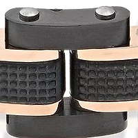Men's Stainless Steel Textured Bracelet