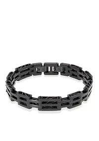 Men's Stainless Steel Bridge Link Bracelet