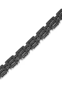 Men's Stainless Steel Bridge Link Bracelet